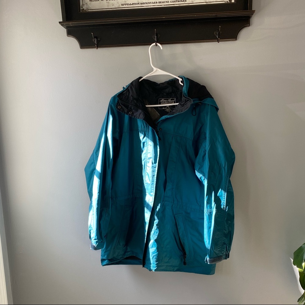 Eddie Bauer Rain Jacket Women’s Hood Gore-Tex Waterproof Spring Outerwear